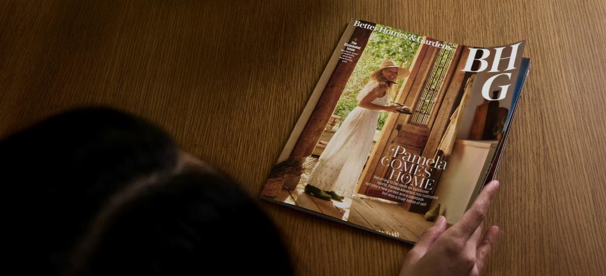 Better Homes and Gardens magazine representing the BHG brand
